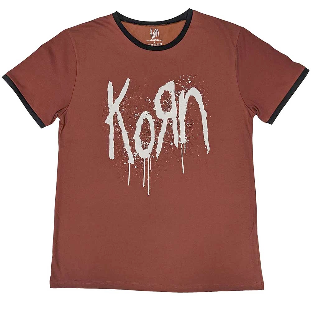 Korn - Logo Mens Tshirt - Red